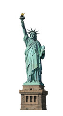 Obraz premium Statue of liberty isolated on transparent background