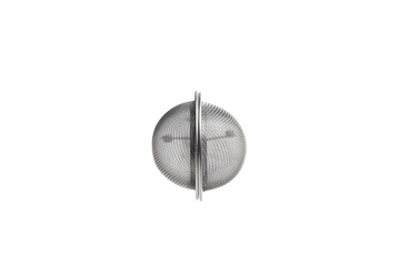 Obraz premium Stainless steel tea infuser with handle, featuring a fine mesh design for optimal brewing, ideal for loose leaf tea lovers seeking convenience and elegance in their tea preparation