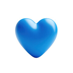 A single blue heart shape on black background simple graphic design