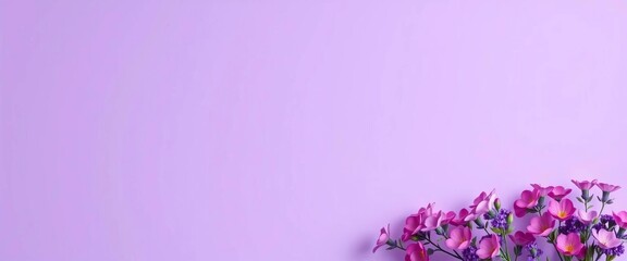 Fototapeta premium Subtle lavender-mauve gradient background, ideal for wellness branding, calm, mood