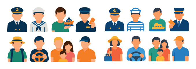 Ferry Crew Icons