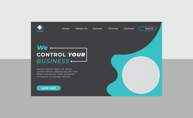 Business landing page design template for your website 