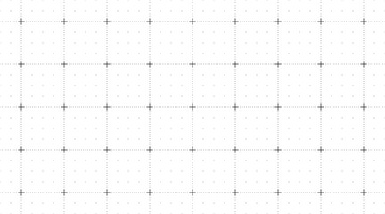 White background with a bright black line grid creating a square pattern. Blueprint background for technology, architecture, or infographic project concept. Blank grid paper sheet vector illustration