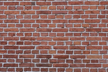 Obraz premium Wall of old red dark brick