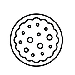 Black and white vector ball illustration simple icon