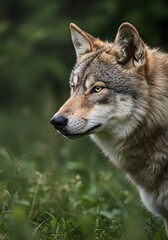 Fototapeta premium Wolf Portrait in Natural Setting