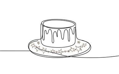 Modern birthday card design with stylized elements