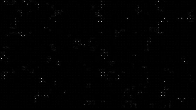 Hi tech lights color square elements flickering dots seamless loop digital halftone texture abstract Digital small circles little dots screen technology cloud computing ai grid. Artistic circuit data
