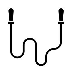 Jump rope, skipping, sport vector icon