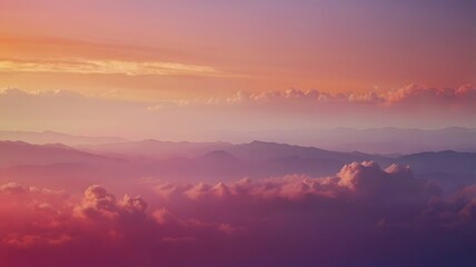 Obraz premium Gradient sunset wallpaper – Smooth transition from orange to pink to violet, abstract but inspired by natural skies 3