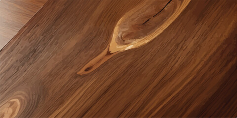 Shiny polished wooden board with golden brown glow and natural grain texture for cozy earthy design background  