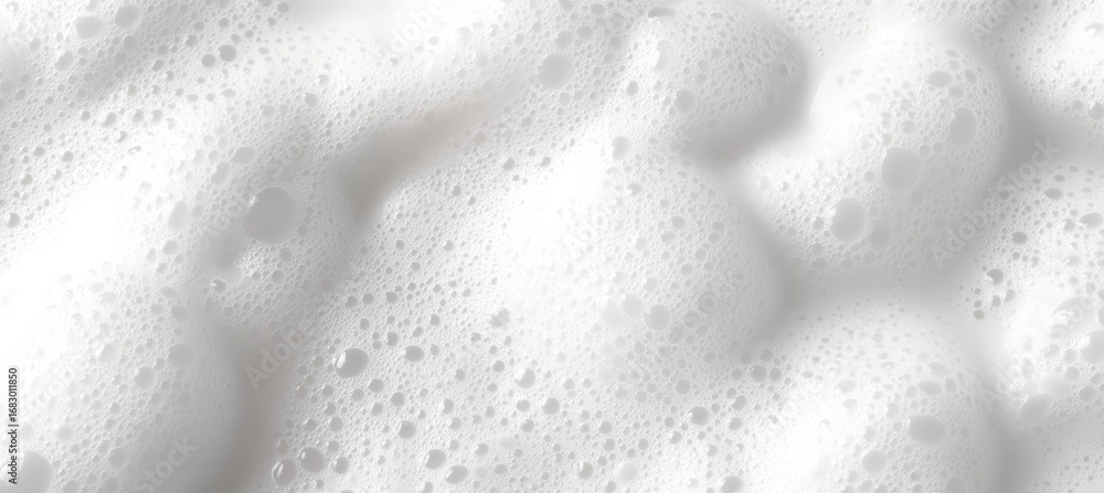 Poster abstract foam background with bubbles and froth, top view of clean shaving cream texture