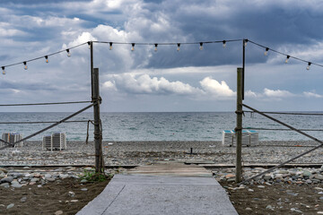 sea view from the beach cafe