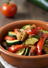 Ratatouille with Zucchini and Tomato