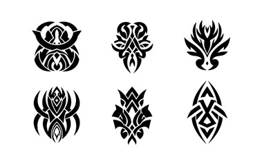 Black and white geometric design image