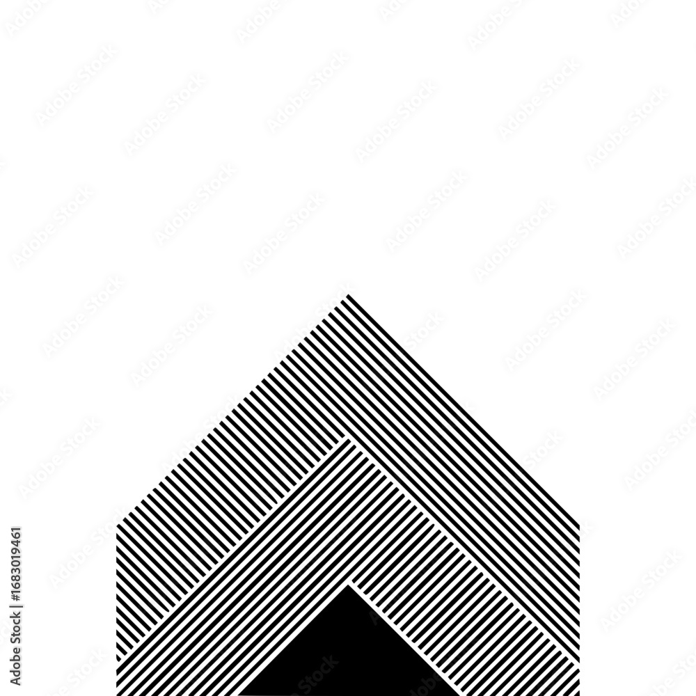 Poster modern geometric abstract pattern with bold lines and shapes creating dynamic visual interest