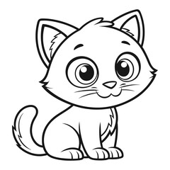 Cute Kitten Coloring Page 2026: Perfect for Kids