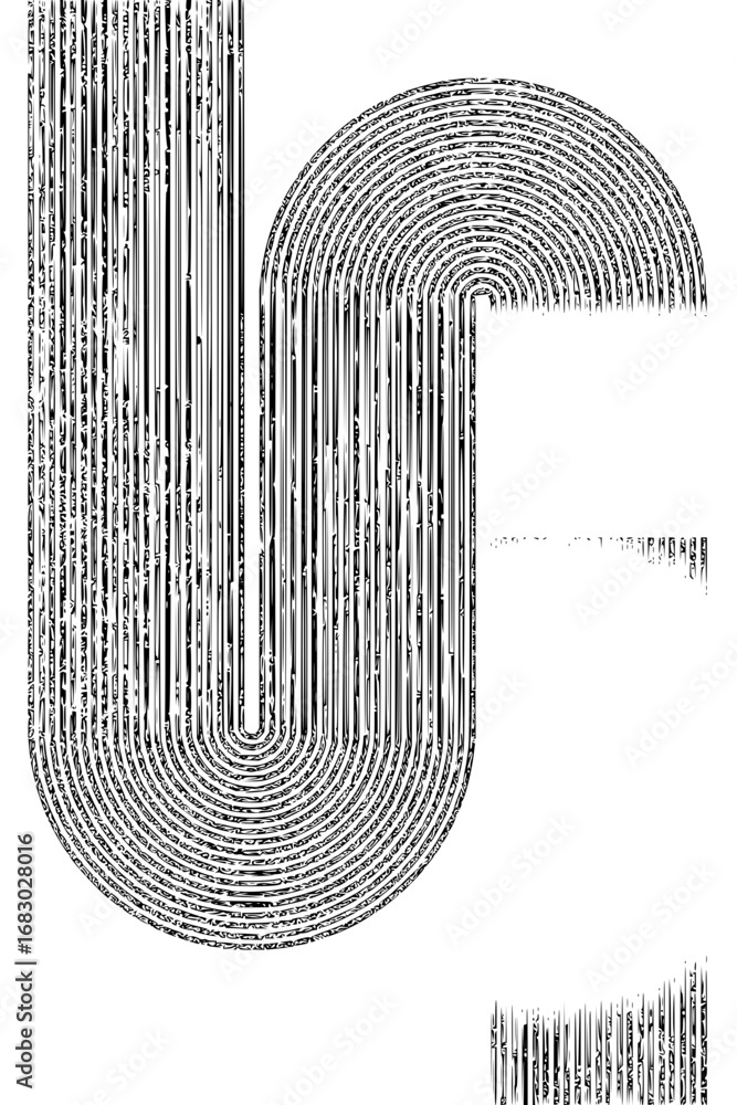 Poster modern abstract design featuring flowing lines and curves for artistic and decorative applications