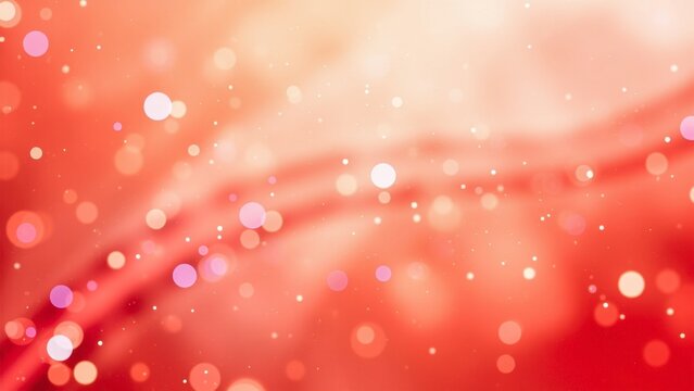 Abstract red background showing bokeh effect and light trails