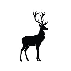 Majestic reindeer silhouette stag animal