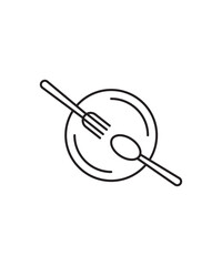 plate icon, vector best line icon.