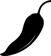 Dried chili pepper vector illustration