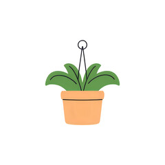 Charming Potted Plant Illustration: Simple Minimalist Design