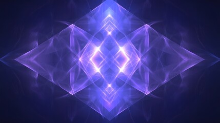 Obraz premium Symmetrical diamond design with vibrant light and textures