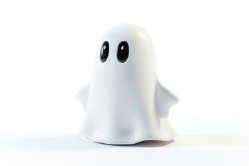Fototapeta premium Halloween ghost electronics porcelain figurine.