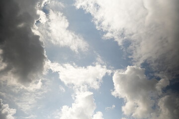 Wispy clouds against a blue sky