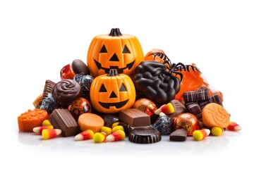Halloween candy confectionery food.