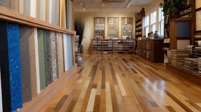Explore 206, a luxury showroom offering sustainable bamboo planks, cork tiles, and eco-friendly composites for interior design enthusiasts.