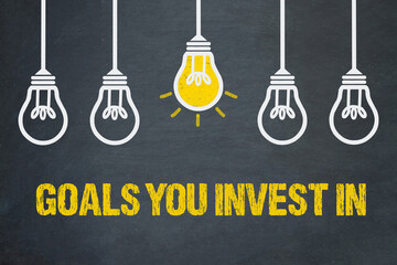Goals you invest in	

