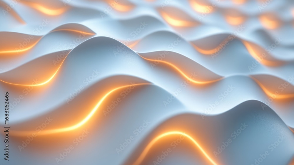 Poster abstract wavy design with glowing lines. possible use background for technology, modern design, or b