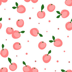Seamless Peach Pattern