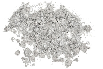 Texture of cracked concrete wall on white background. close-up. Damaged stone wall. Destroyed...