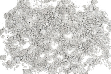 Texture of cracked concrete wall on white background. close-up. Damaged stone wall. Destroyed cement. crumbling stone