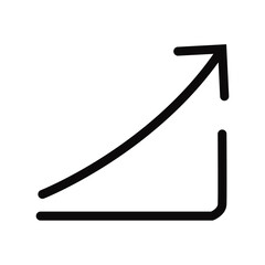 Graphic and chart icon. Statistics icons. Growth chart symbols. Vector icons.