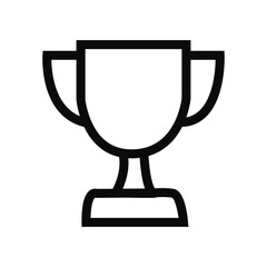 Trophy icon, Awards icon, Vector isolated outline drawing