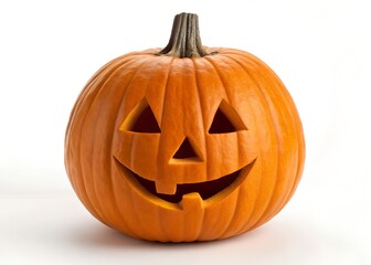 halloween pumpkin isolated on white