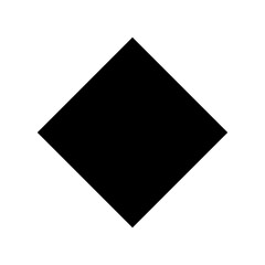 diamond shape black