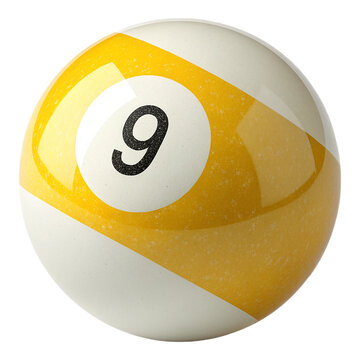 pool ball isolated on white