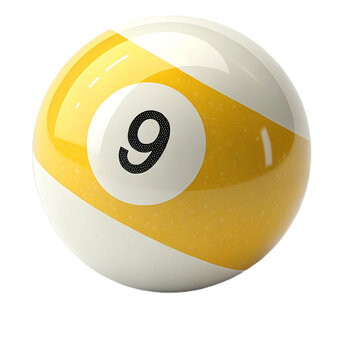 pool ball isolated on white