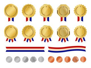 金銀銅メダルとリボンのセット | 受賞・表彰メダルコレクション