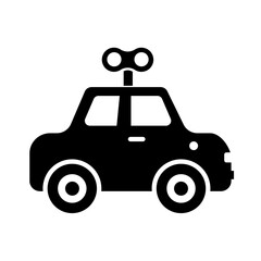 Wind up car, toy,  vector icon