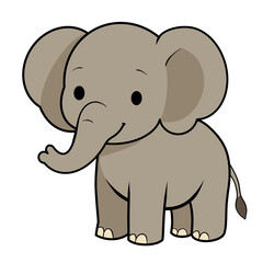 elephant – Safari Animal Illustration for Kids