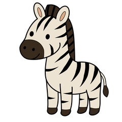 zebra – Safari Animal Illustration for Kids © Алина Олейникова