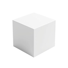Fototapeta premium Clean white cube floating in darkness evokes simplicity and modern design elements