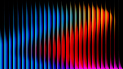 Gradient light fractal glass effect background. Glow vibrant background. Illuminated with warm blending glowing tones. Vibrant glowing through geometric structural glass. Vector illustration.