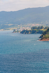 Fototapeta premium Paisaje en Lastres, Asturias, España.